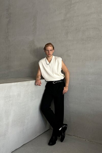 HYMAN Erkek V Yaka Oversize Süveter