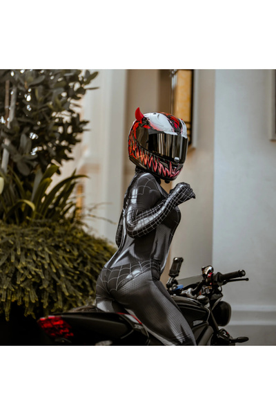 glowify prime glowify prime Şeyan Boynuz Tasarımlı Motosiklet Aksesuarı (KASK DAHİL DEĞİL) - Kırımızı Renk