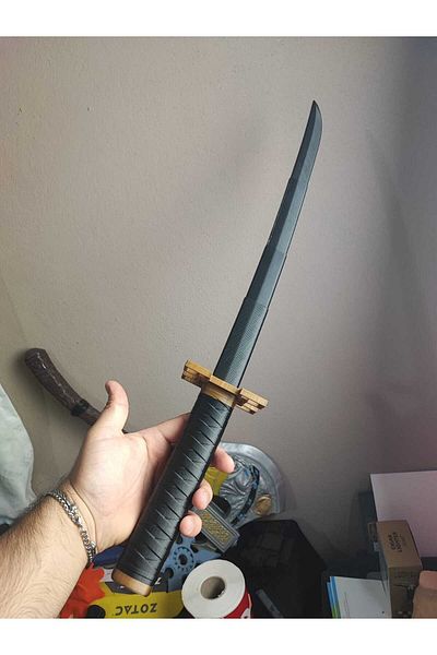 FigürDizayn 75cm Muichiro Tokito - Retractable 3D Plastic Katana Toy Sword