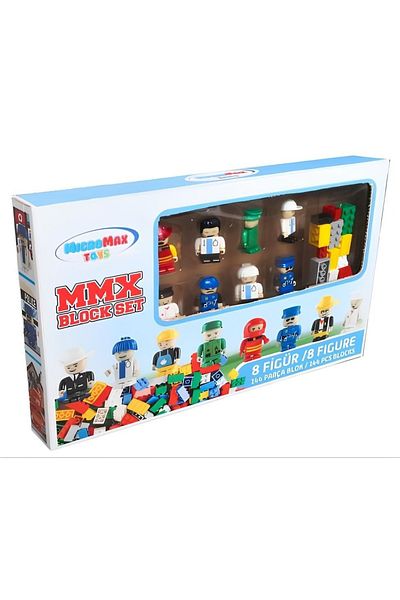 TRUST STORE 152-Piece Mega Set - Building Block and Figure Set with 8 Figures