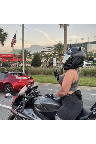 NetWork Mühendislik 8 Renk Seçenekli Motosiklet Kaskı Şeytan Boynuzu(KASK DAHİL DEĞİL)