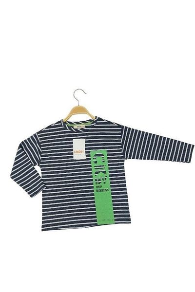Çikoby Boy's Cotton Thin Long Sleeve Striped T-shirt