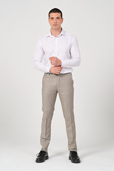 HYMAN Ανδρικό υφασμάτινο παντελόνι Slim Fit