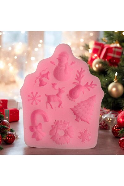 HOBİ YAP Noel Minik Objeler 2 Taş Tozu,Mum,Sabun,Epoksi, Seramik,Şeker Hamuru...