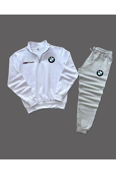 WEARTEX Unisex Tracksuit Set - Color Printed Sweatshirt and Cotton Winter Tracksuit Set of 2