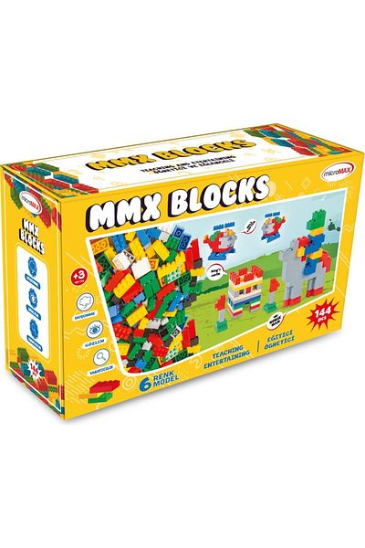 TRUST STORE 144 Piece Mega Block Set - Compatible Cardboard Box