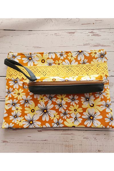 myyasminhome Fabric, Special Design, Document File and Pen Holder Set 100% Handmade