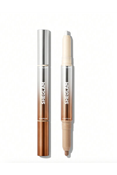 SHEGLAM Fine Line 2-In-1 Nose Contour & Highlight Pen-Buff