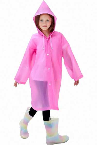 Uniquetrenders Children's Windproof Hooded Raincoat Eva Raincoat