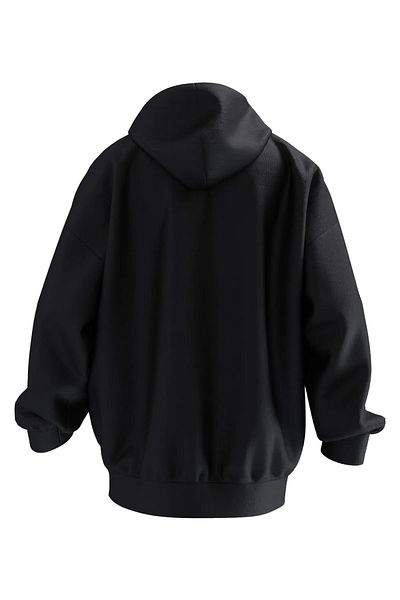 NMG TEKSTİL Φούτερ με κουκούλα Unisex Premium Cotton Black Gym Mode με στάμπα 3 νημάτων