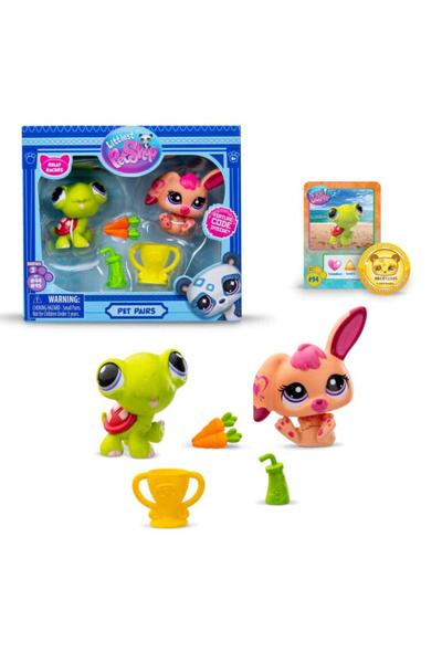 TOYFEST Littlest Pet Shop Minişler 2’li Figür Seti S2 - Kaplumbağa Ve Tavşan ...