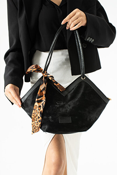 Reddington Geantă de damă din nubuc cu fermoar, cu curea de umăr (de piele de...