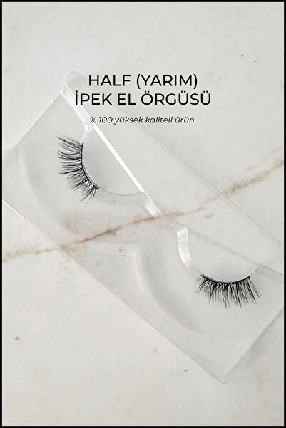 Nera Classy Half İpek Kirpik - Doğal ve Hafif Kirpik - Köşelere Takılan (Yarım Boy) Takma Kirpik
