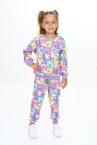 My Kids Wear قماش حريري مزين - مع طقم أطفال