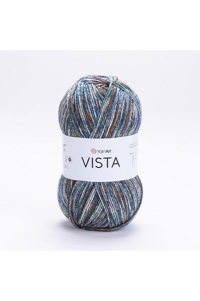 Yarnart VISTA - Μαρμάρινο Χειροποίητο Πλεκτό Σχοινί - Marbled-9206