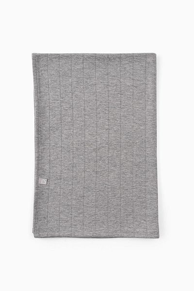 Boumini 100x100 Cm Gray Melange Cotton Baby Blanket - Multi-purpose