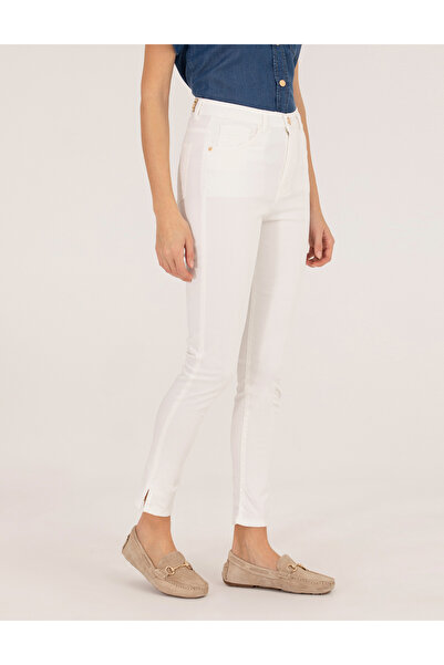 Pierre Cardin Ecru Skinny Fit Trousers 50263983-Vr019