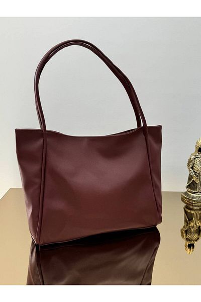 ARTON Claret Red Faux Leather Corded Casual Shoulder Bag