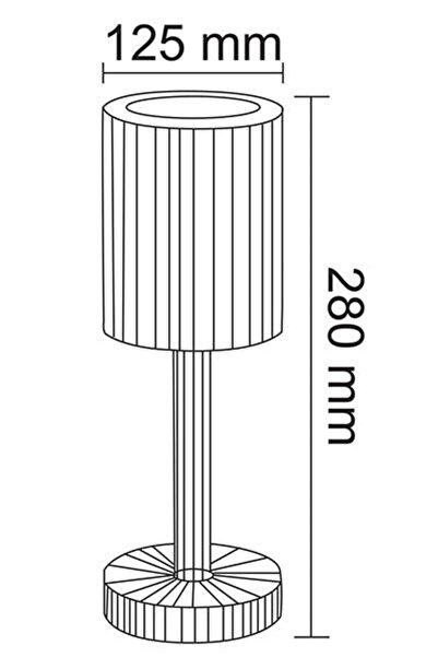 Forlife FL-8075 Karasu Mix Şarjlı Led Masa Lambası