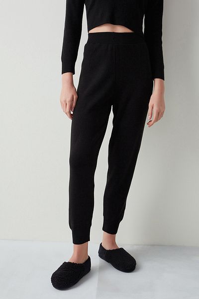Penti Black Dark Knit Trousers