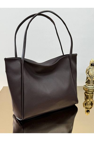 ARTON Brown Faux Leather Corded Casual Shoulder Bag