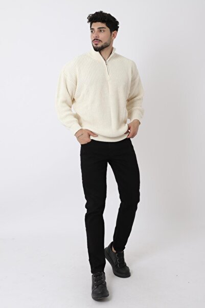 Stilkombin Πλεκτό πουλόβερ Half Fisherman με φερμουάρ Bld 5200_10022