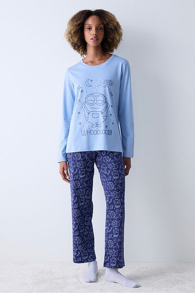 Penti Mehrfarbiges Pyjama-Set mit Minions-Hose aus Baumwolle