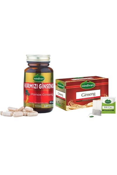 Doğal Tercih Ginseng Kapsül & Ginseng Çay 2 li SET