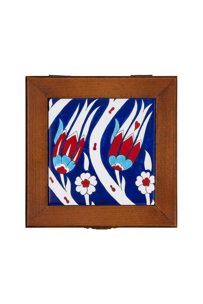 Anadolia Tile Series Tulip Lacquer Solid Decorative Box