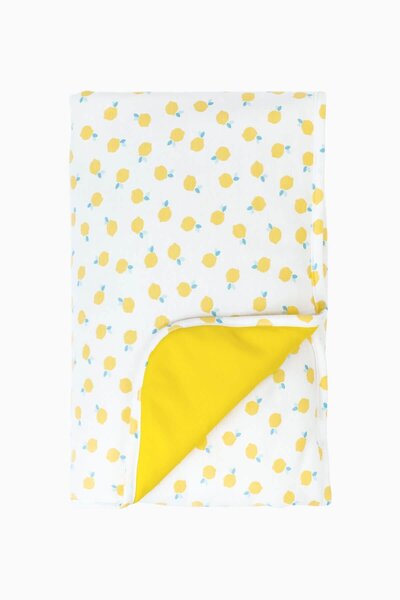 Boumini 75X100 cm Fiber Filled Cotton Baby Blanket Double Sided Lemons