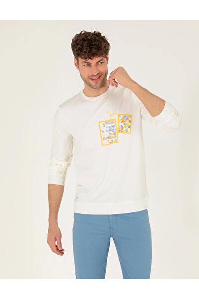 Pierre Cardin Ekru Sweatshirt 50264212-VR019