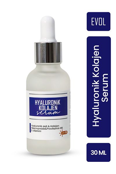 EVOL 30 ml Hyaluronic Collagen Serum - Ageing, Botox Effect, Pore Firming, Plumping