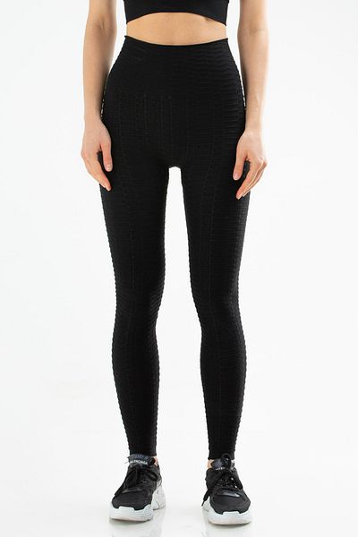 speedlife Μαύρο Slim Fit ψηλόμεσο γυναικείο κολάν χωρίς ραφές Ssd0008