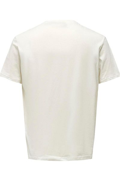 Only & Sons Tricou Onsmax Life Logo Ss 22029434   P. Alb