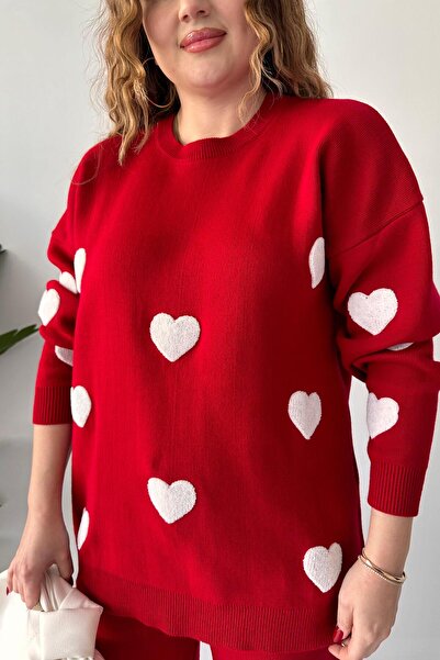 MaziButik Red Suit - Heart Pants