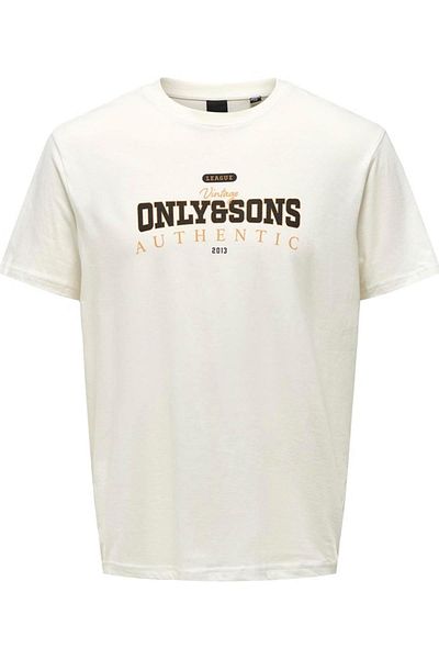 Only & Sons Tricou Onsmax Life Logo Ss 22029434   P. Alb