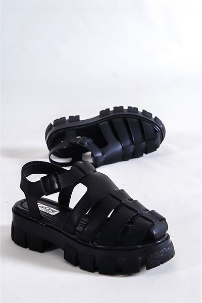 Capone Outfitters Gladiator-Damensandalen – Pago mit dicker Sohle