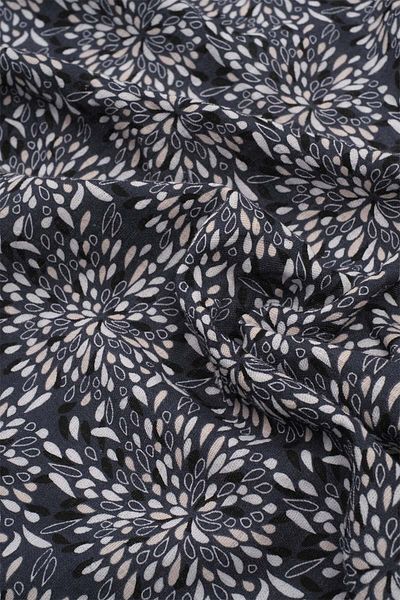 Boumini Muslin Cover 120x120 Cm Muslin Marbled Navy Blue