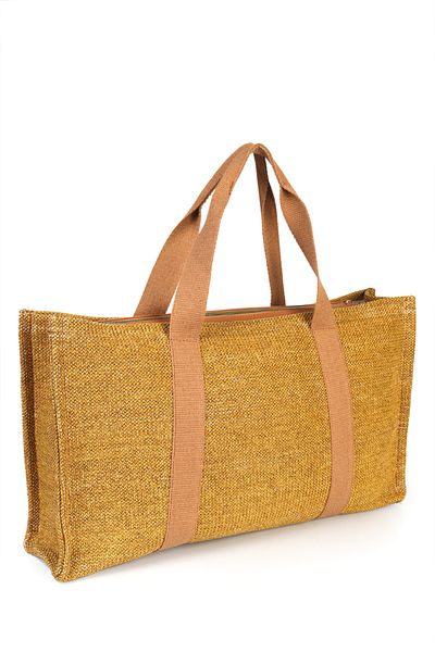Capone Outfitters Navia Strand-Damentasche aus Korbgeflecht
