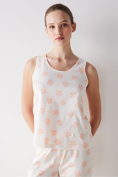 Penti Peach Floral Pajama Set - Trousers