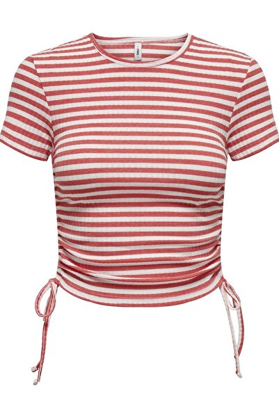 ONLY ONLWENDY S/S RUCHING TOP JRS15284982 ROSE COLOR