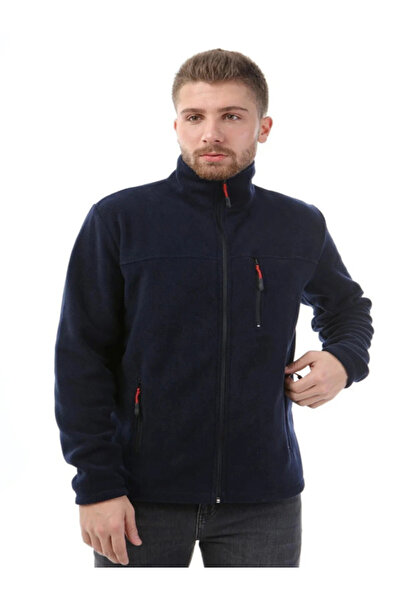 MESAY Tamnoplavi puni rajsferšlus 3 Sa džepovima Zima Flis