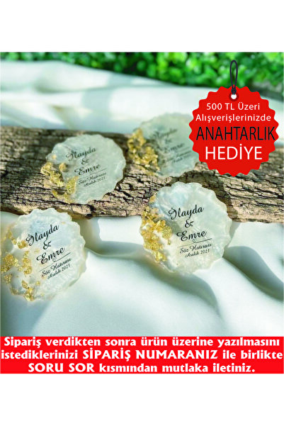 ErenAksesuar Epoksi Magnet 25 Adet Söz Nişan Nikah Kına Düğün Kuran Hatırası ...
