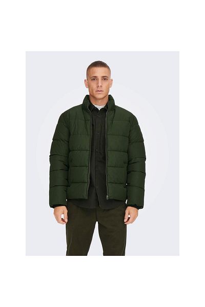 Only & Sons Onsmelvin Life Puffer Jacket Otw Vd Khaki