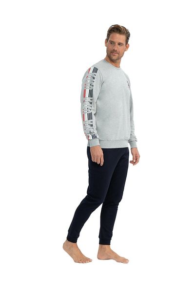 U.S. Polo Assn. Η.Π.Α. Polo Assn. Σετ ανδρικό μπλουζάκι και παντελόνι Grey Melange