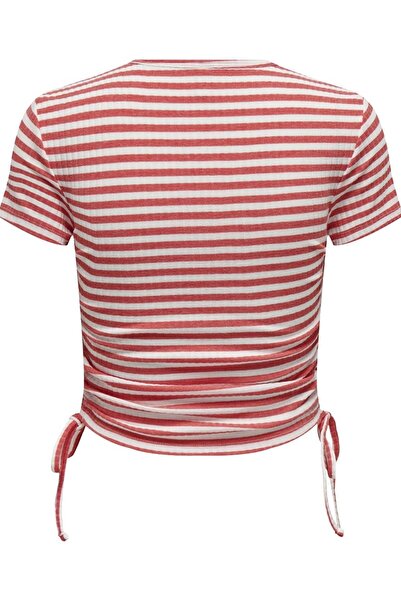 ONLY ONLWENDY S/S RUCHING TOP JRS15284982 ROSE COLOR