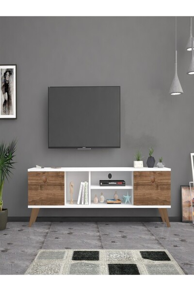 Mbes Mobilya 160 Cm Esin Haliç-Beyaz Tv Ünitesi
