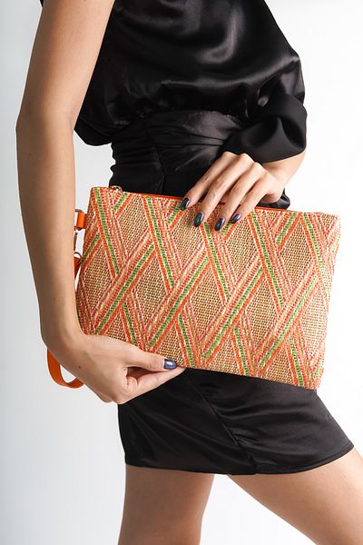 Capone Outfitters Stroh-Clutch Paris für Damen