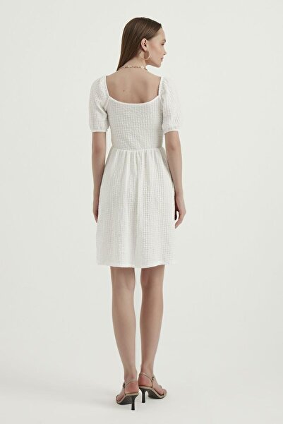 Hiccup Rochie mini cu mânecă cu balon cu decolteu în V