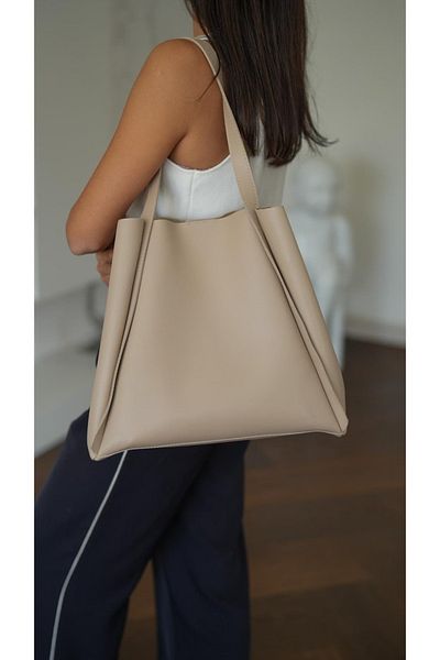 ARTON Mink Foldable Magnet Closure Shopper Shoulder Bag with Puppy
